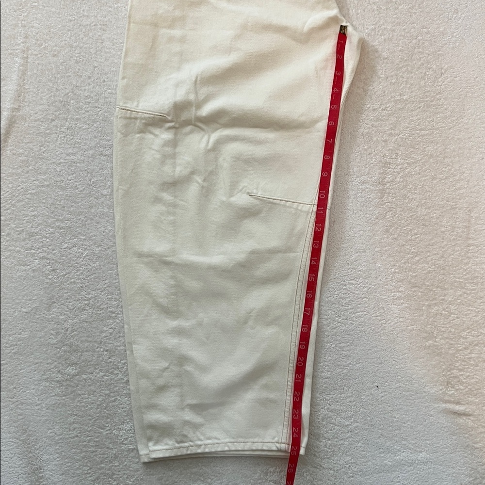 rag & bone The Charlie Women’s High-Rise Barrel Jeans, Off-White, 30 - Picture 7 of 15